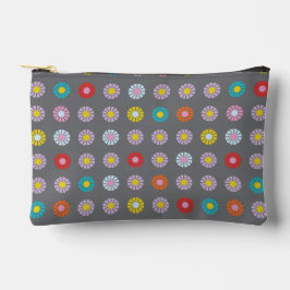 Retro kleurrijke bloem etui