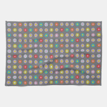 Retro kleurrijke bloem