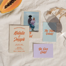 Retro Kleurrijke Bold Heldere Funky Moderne Bruilo