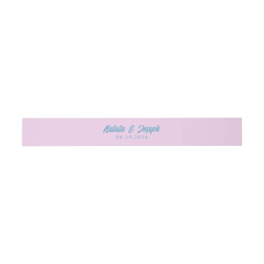 Retro Kleurrijke Bold Heldere Moderne Minimale Huw Uitnodigingen Wikkel (Vlak)