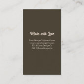 Retro Kleurrijke Bos 1 Speld Sieraden Visitekaartj Visitekaartje (Achterkant)