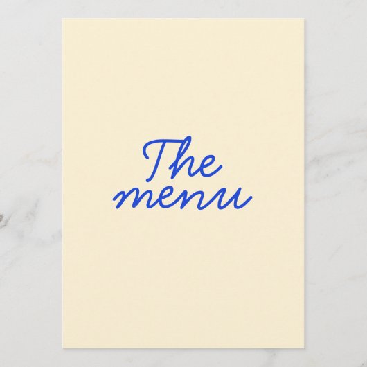 Retro Kleurrijke Bright Funky Modern Lijst Bruilof Menu (Achterkant)