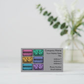 Retro Kleurrijke Cassettebandjes Visitekaartje (Staand voorkant)
