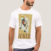 Retro Kleurrijke Dansende Joker T-shirt (Voorkant)