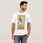 Retro Kleurrijke Dansende Joker T-shirt (Voorkant volledig)