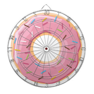 Retro Kleurrijke Donut Patroon Minimalistische Pre Dartbord