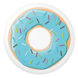 Retro Kleurrijke Donut Patroon Minimalistische Pre Keramische Knop
