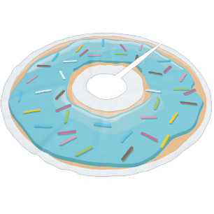 Retro Kleurrijke Donut Patroon Minimalistische Pre Kerstboom Rok