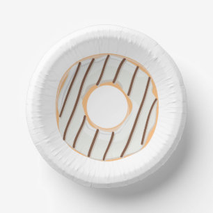 Retro Kleurrijke Donut Patroon Minimalistische Pre Papieren Kommen