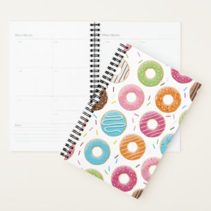 Retro Kleurrijke Donut Patroon Minimalistische Pre Planner