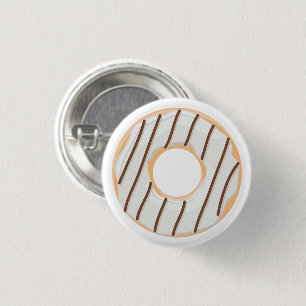Retro Kleurrijke Donut Patroon Minimalistische Pre Ronde Button 3,2 Cm