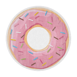 Retro Kleurrijke Donut Patroon Minimalistische Pre Snijplank