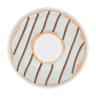 Retro Kleurrijke Donut Patroon Minimalistische Pre Snijplank