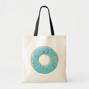 Retro Kleurrijke Donut Patroon Minimalistische Pre Tote Bag