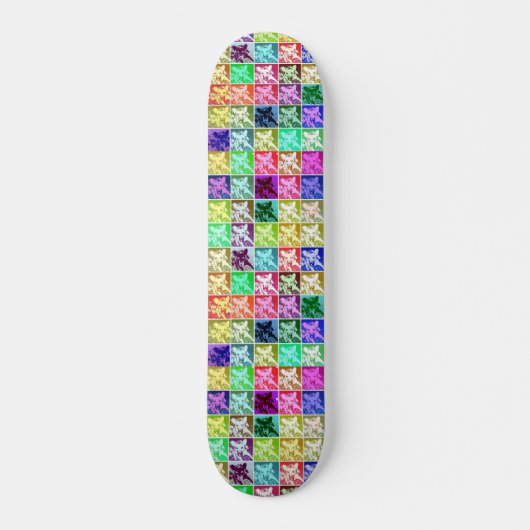 Retro Kleurrijke Duitse Herder Hond Pop Kunst Persoonlijk Skateboard (Voorkant)
