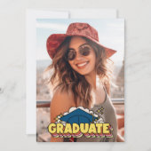 Retro Kleurrijke Foto Graduation Party Kaart (Voorkant)