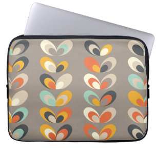 Retro Kleurrijke Geometrische Vormen – Moderne Est Laptop Sleeve