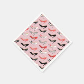 Retro Kleurrijke Girly Hoge Hak Pump Schoenen Patr Servetten (Hoek)