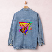 Retro Kleurrijke Gitaar Denim Jacket (Hangar)