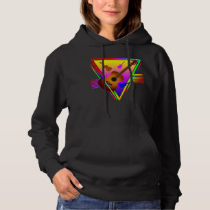 Retro Kleurrijke Gitaar Hoodie