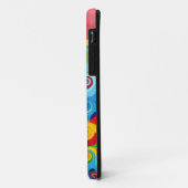 Retro Kleurrijke Grafische Ontwerp van de Case-Mate iPhone Case (Achterkant/links)