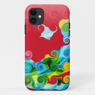 Retro Kleurrijke Grafische Ontwerp van de Case-Mate iPhone Case