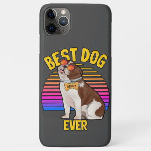 Retro Kleurrijke Grappige Engelse Bulldog Beste Ho Case-Mate iPhone Case