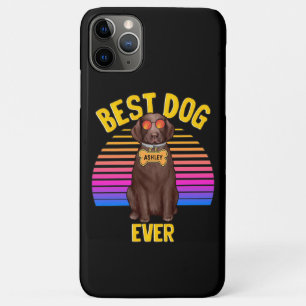 Retro Kleurrijke Grappige Labrador Retriever Beste Case-Mate iPhone Case
