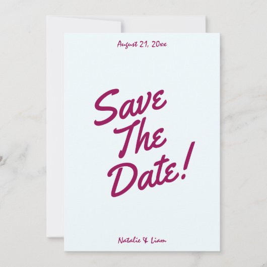 Retro kleurrijke grillige unieke moderne bruiloft save the date (Voorkant)