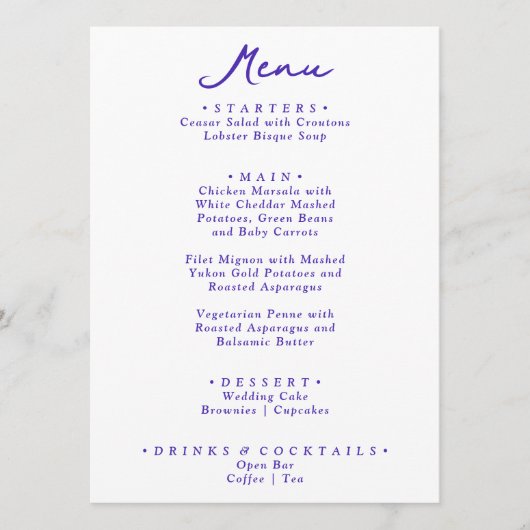 Retro Kleurrijke Hand Getrokken Funky Moderne Brui Menu (Voorkant)