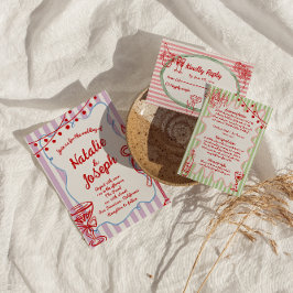 Retro Kleurrijke Hand Getrokken Geschreven Eigenzi Kaart