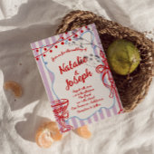 Retro Kleurrijke Hand Getrokken Geschreven Eigenzi Kaart