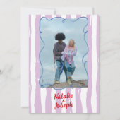 Retro Kleurrijke Hand Getrokken Geschreven Foto Hu Kaart (Achterkant)