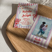 Retro Kleurrijke Hand Getrokken Geschreven Foto Hu Kaart