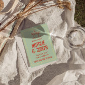 Retro Kleurrijke Hand Getrokken Pastel Funky Fun W Save The Date