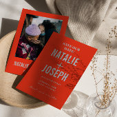 Retro Kleurrijke Heldere Funky Bold Moderne Bruilo Save The Date