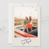 Retro Kleurrijke Heldere Funky Bold Moderne Bruilo Save The Date (Achterkant)