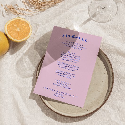 Retro Kleurrijke Heldere Funky Moderne Boho Bruilo Menu