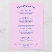 Retro Kleurrijke Heldere Funky Moderne Boho Bruilo Menu (Voorkant)