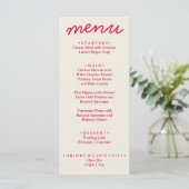 Retro Kleurrijke Heldere Funky Moderne Trendy Brui Menu (Staand voorkant)