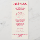 Retro Kleurrijke Heldere Funky Moderne Trendy Brui Menu (Voorkant)