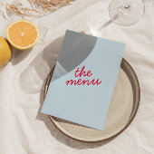 Retro Kleurrijke Heldere Funky Moderne Trendy Brui Menu