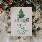 Retro Kleurrijke Kerstcadeaus Boomfeest Kaart