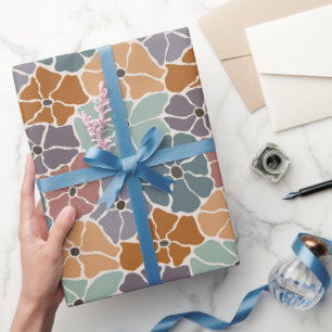 Retro Kleurrijke Margriet Cadeaupapier