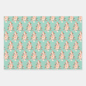 Retro kleurrijke moderne kerstvakantie inpakpapier vel (Voorkant)