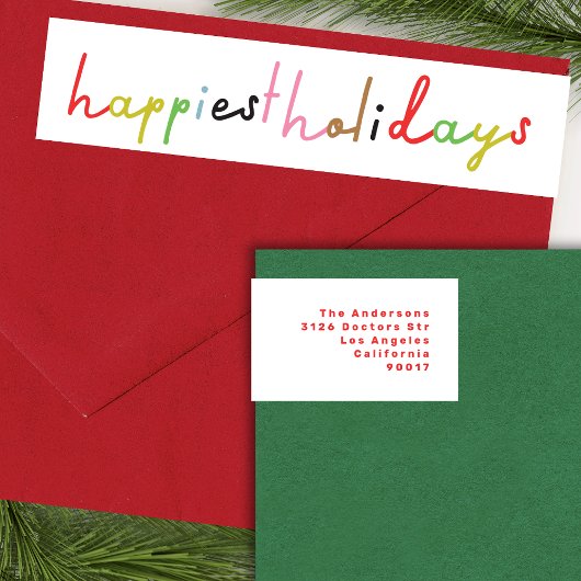 Retro kleurrijke moderne vrolijke kerstvakantie