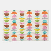 Retro Kleurrijke Nesten Keukenhanddoeken (Horizontaal)