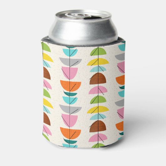 Retro Kleurrijke Nesten Koelbox Blikjeskoeler (Blikje Achterkant)