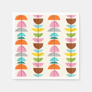 Retro Kleurrijke Nesten Papieren servetten