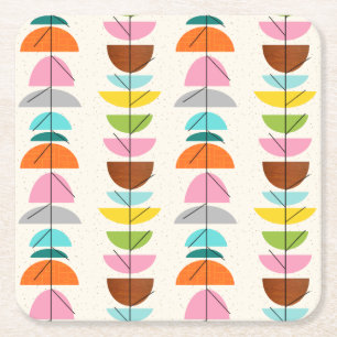 Retro Kleurrijke Onderzetters van het Document van